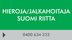 Hieroja/Jalkahoitaja Suomi Riitta